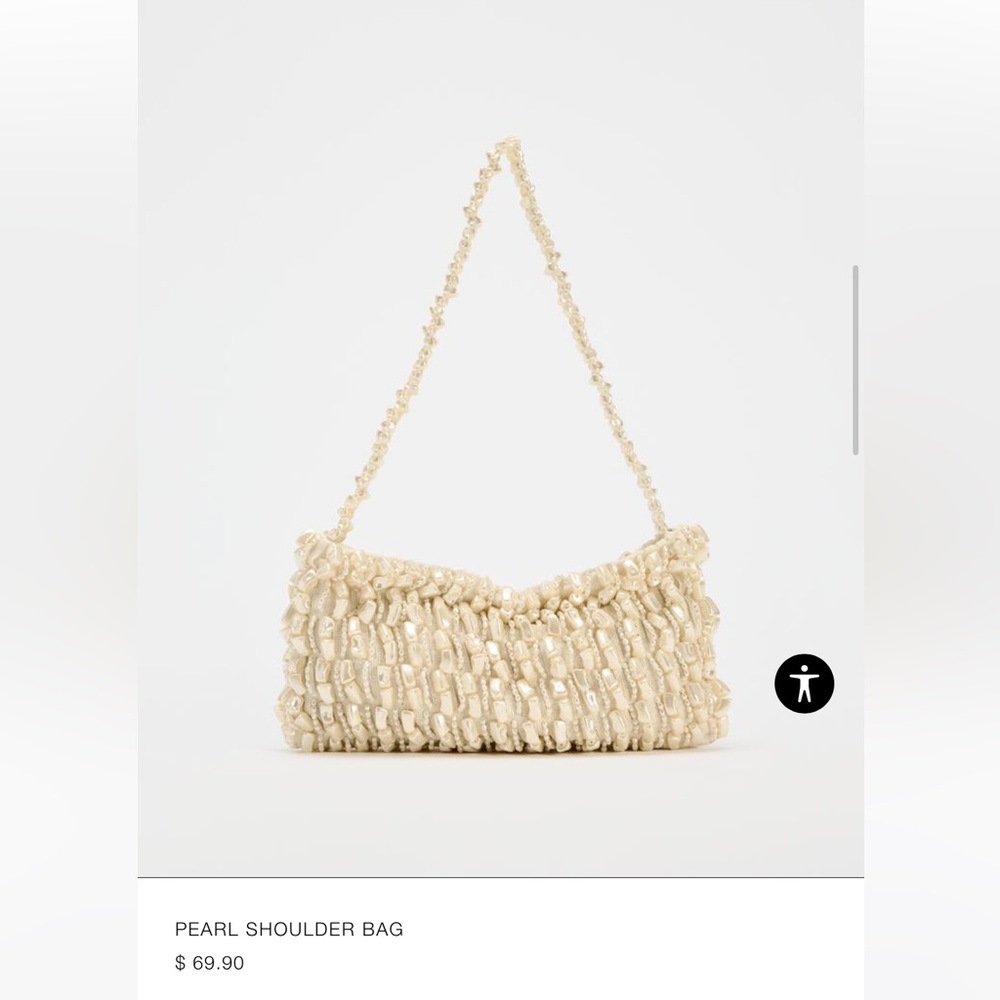 ZARA Pearl Shoulder Bag
